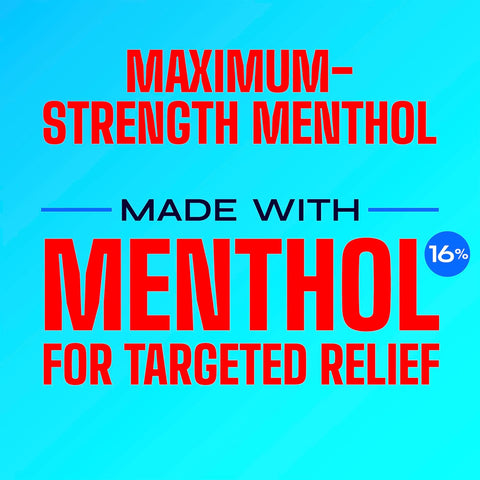 Icy Hot Original Pain Relief No-Mess Roll-On Applicator, Fast-Acting Pain Relief with Max Strength Menthol 16%, Contrast Therapy for Backaches, Joints, Muscle Strains and Arthritis, 2.5 oz