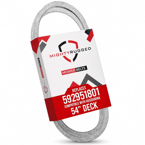 MightyRugged 592951801 Husqvarna Deck Belt Replacement - Belt Length 152" - Premium, Heavy-Duty, Aramid Cord for Husqvarna Zero-Turn 54" Deck Mowers, Z254F