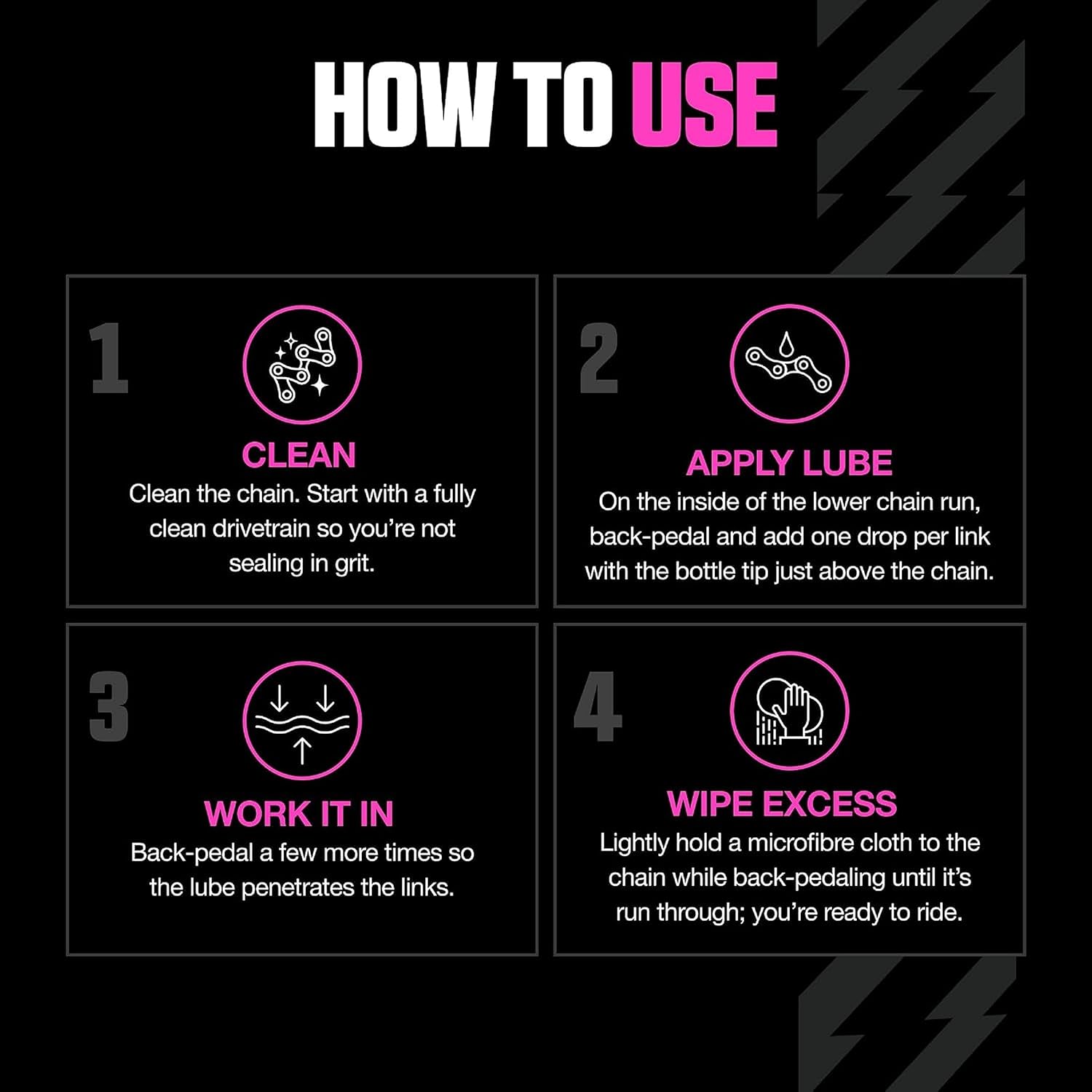 Muc-Off Bio Dry Bike Chain Lube 4.06 fl oz - Wax-Based Formula for Smooth Gear Shifts