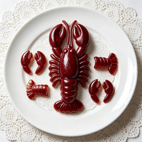 9-Cavity Silicone Lobster Molds with Full Lobster, Claws and Tails