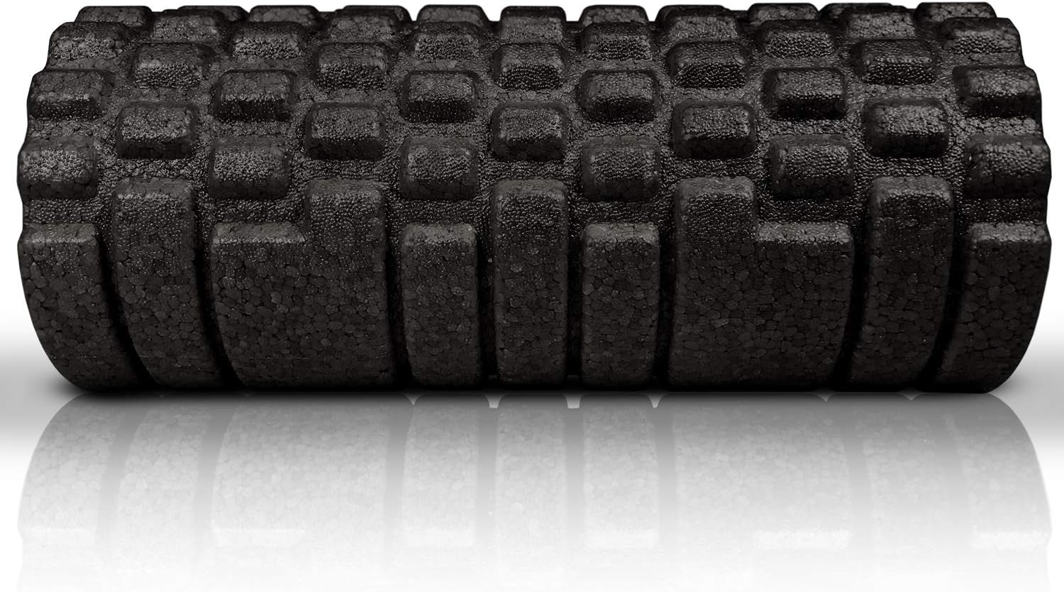 The Original Body Roller - High Density Foam Roller Massager for Deep Tissue Massage of the Back and Leg Muscles - Self Myofascial Release of Painful Trigger Point Muscle Adhesions (Black)