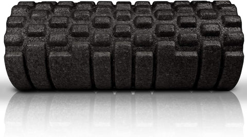 The Original Body Roller - High Density Foam Roller Massager for Deep Tissue Massage of the Back and Leg Muscles - Self Myofascial Release of Painful Trigger Point Muscle Adhesions (Black)