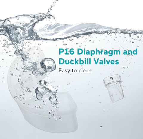 Paruu P16 Diaphragm & Valve Replacement, Only for P16 Wearable Breast Pump, 2 Pack Sets Original Accessories