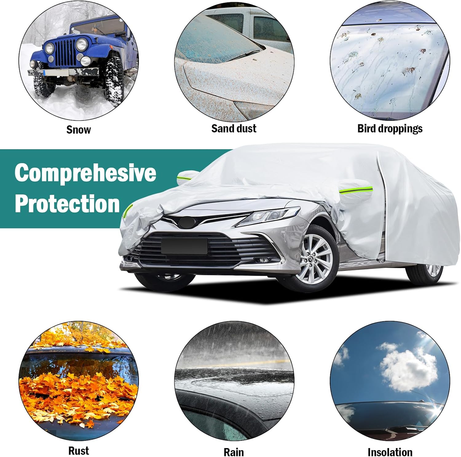 Car Cover Custom Fit for Toyota Camry 1996-2026, for Honda Accord 2001-2026