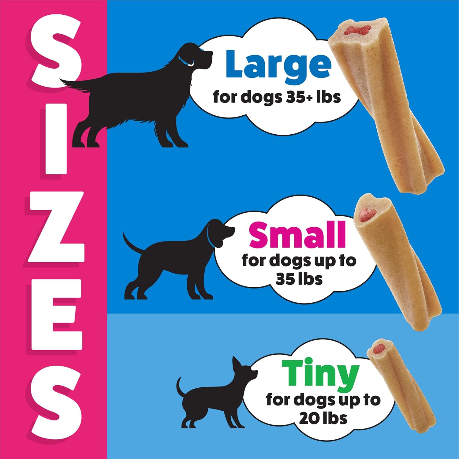Purina Busy Bone Tiny Toy Breed Dog Chew Treats, Original, 60 ct Pouch