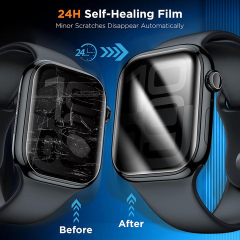LK 4Pack for Apple Watch Series 11/10 46mm Privacy Screen Protector