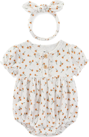 Newborn Baby Girl Bodysuit Suit Baby Clothes Short Sleeve 3 Outfit Bundle Mix Match