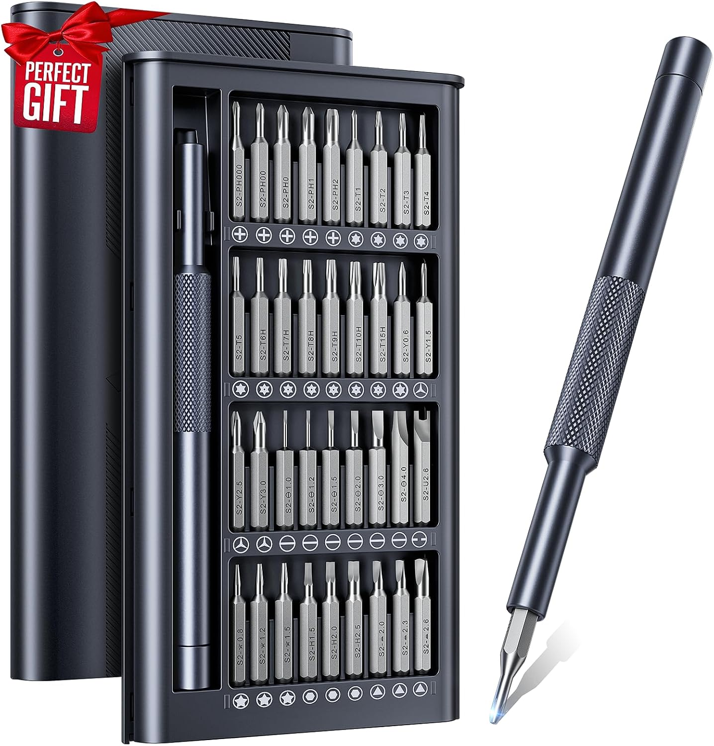 AXTH 37-in-1 Small Precision Screwdriver Set, Stocking Stuffers for Men
