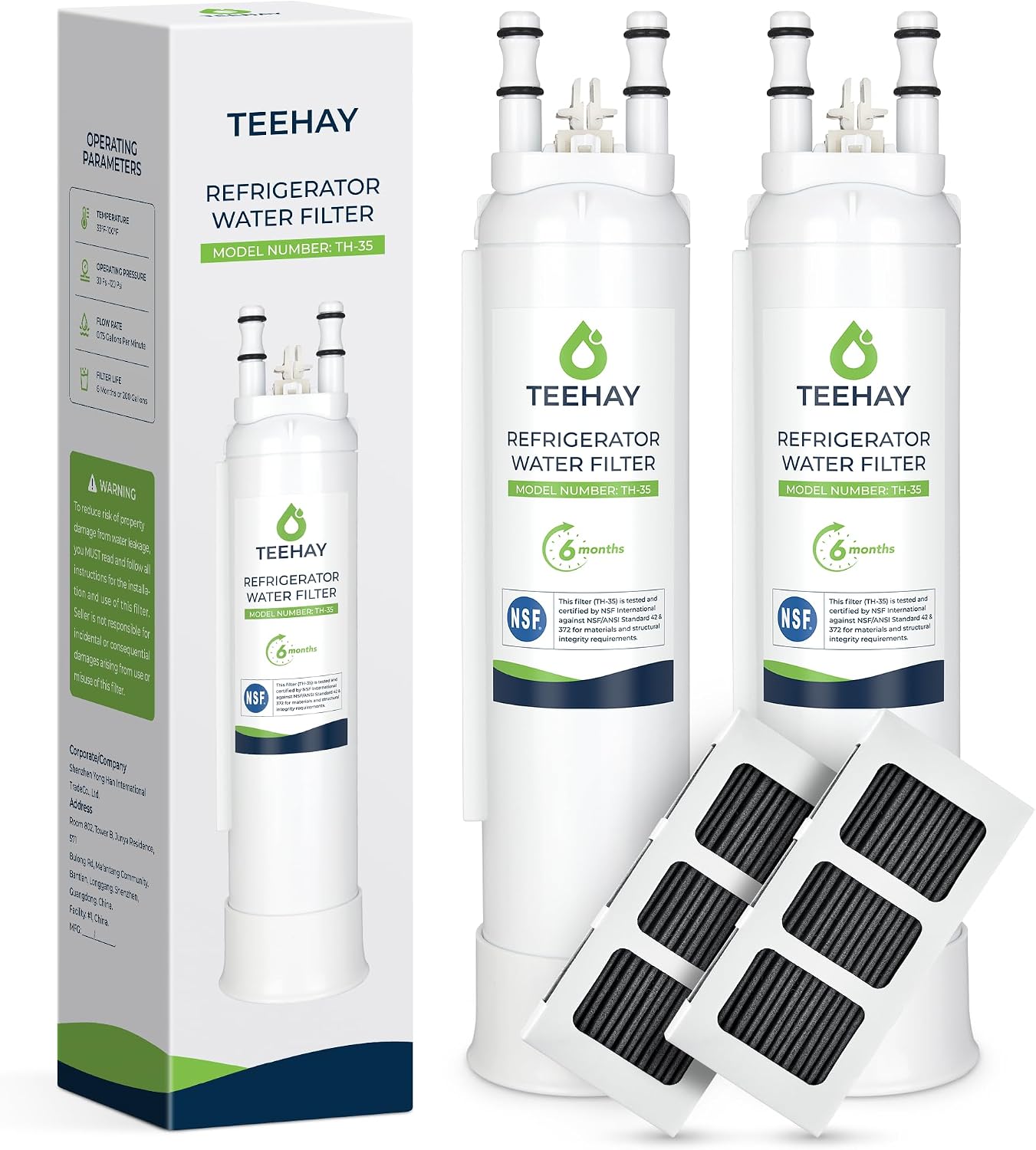 TEEHAY PWF-1 FPPWFU01 Water & PureAir Ultra II PAULTRA2 Air Filter Combo
