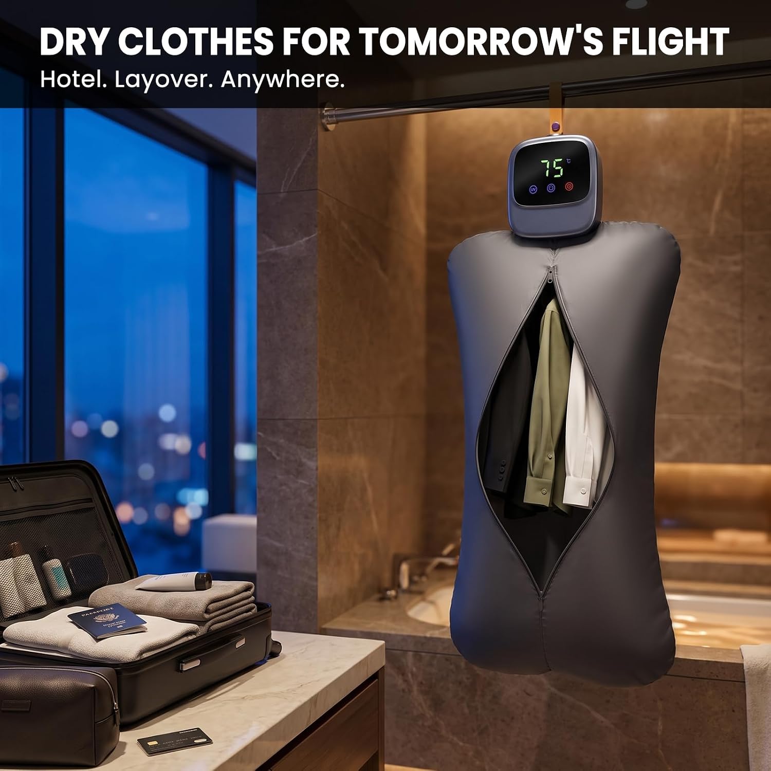 Portable Clothes Dryer, Dry 5 Overnight, Electric Drying Machine
