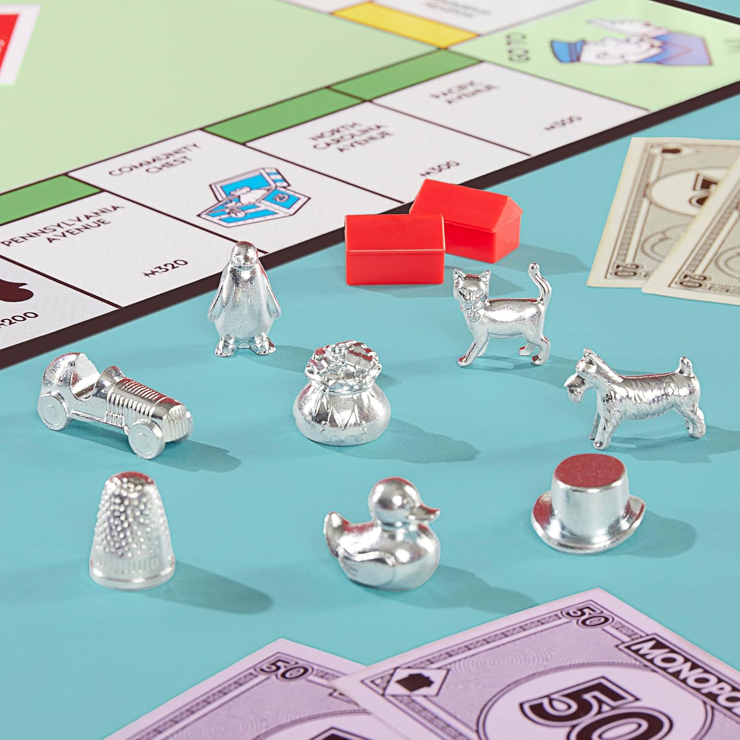 Monopoly Board Game | Classic Game with Storage Tray and Larger Tokens | Ages 8+ | 2 to 6 Players | Family Games for Kids and Adults | Kids Gifts
