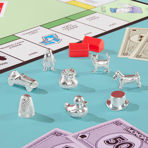 Monopoly Board Game | Classic Game with Storage Tray and Larger Tokens | Ages 8+ | 2 to 6 Players | Family Games for Kids and Adults | Kids Gifts