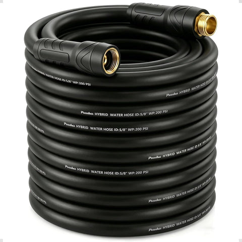 Garden Hose 100ft x 5/8", NON-EXPANDABLE Heavy Duty Premium Flexible Hose