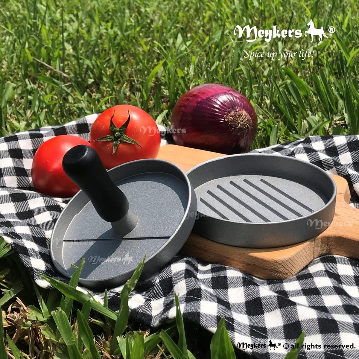 Meykers Hamburger Press Patty Maker 150 Paper, 4.5” Burger Mold Meat Shaper