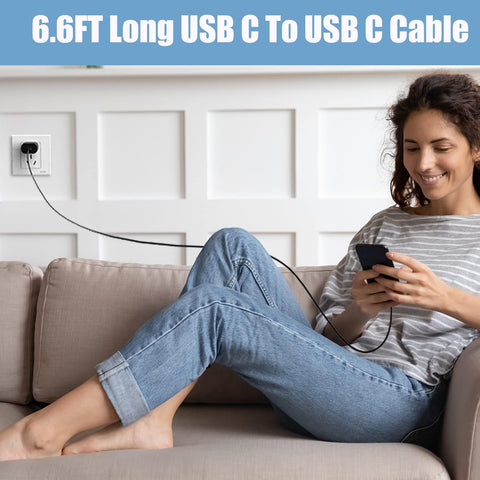 Type C Charger, 25W USB C Wall Charger Super Fast Charging & 6.6FT USB C to C Charger Cable for Samsung Galaxy S26/S25/S24/S24Ultra/S24+/S23/S23Ultra/S23+/S22/S22Ultra/S22+/S21/S21Ultra/S20/Note 20