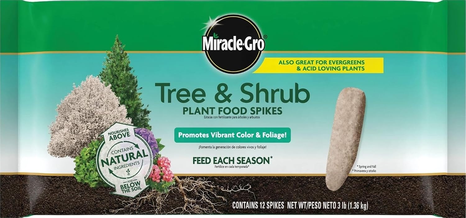 Miracle-Gro Tree & Shrub Plant Food Spikes, 12 Spikes