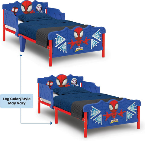 Delta Children Spidey and His Amazing Friends 3D Toddler Bed, Blue