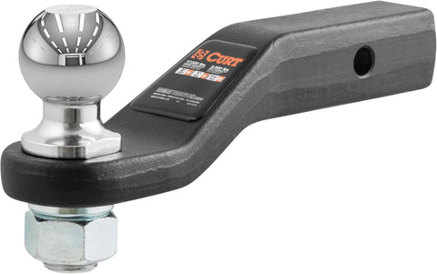 CURT 45331 Loaded Ball Mount, 2-5/16" Ball, 15,000 lb, 2" Drop