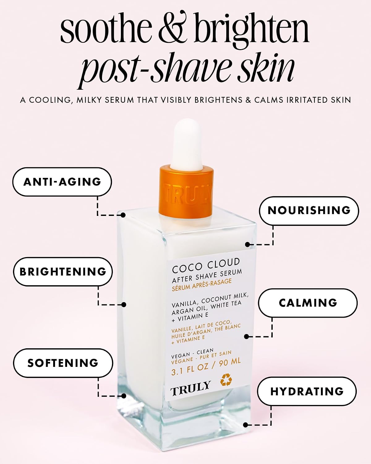 Truly Beauty Luxury After Shave Serum | Soothing Post-Shave Treatment
