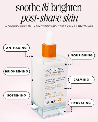Truly Beauty Luxury After Shave Serum | Soothing Post-Shave Treatment