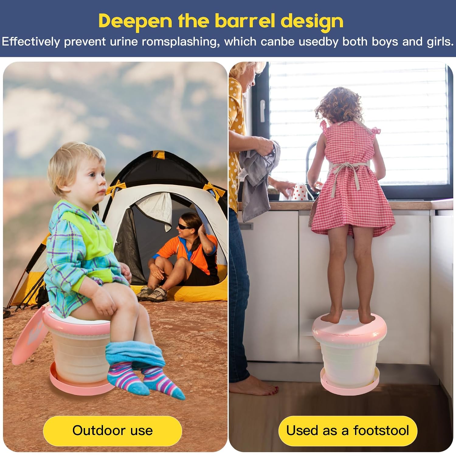 Portable Potty for Toddler,Travel Potty Seat for Toddler,Travel Toilet Kids