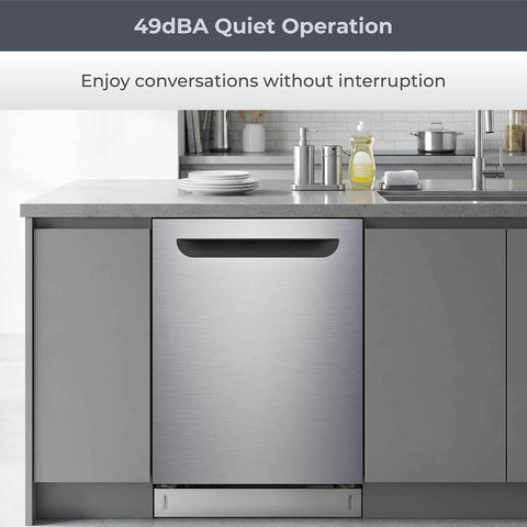 Kenmore 24 in Built-In Dishwasher (Lavavajillas) with Stainless Steel Tub, Top Control, 49 dBA Quiet Operation