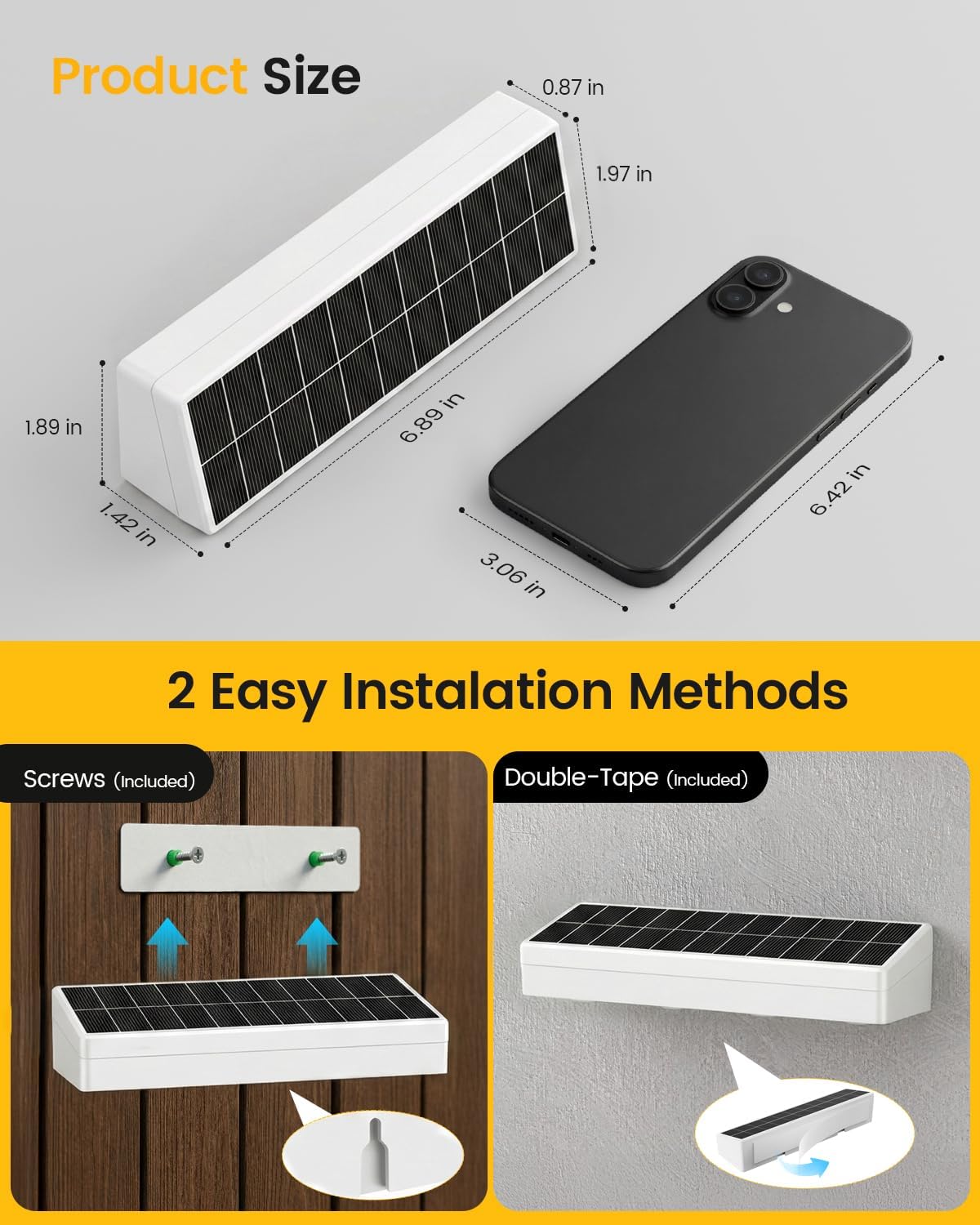 JOFIOS Fence Lights Solar Powered, 9 Fixed Colors ＆ Color Changing White Fence Lights Waterproof IP65 Dusk-to-Dawn LED Deck Lighting for Patio, Railing, Pool, Porch, Backyard, Wall, 12 Pack