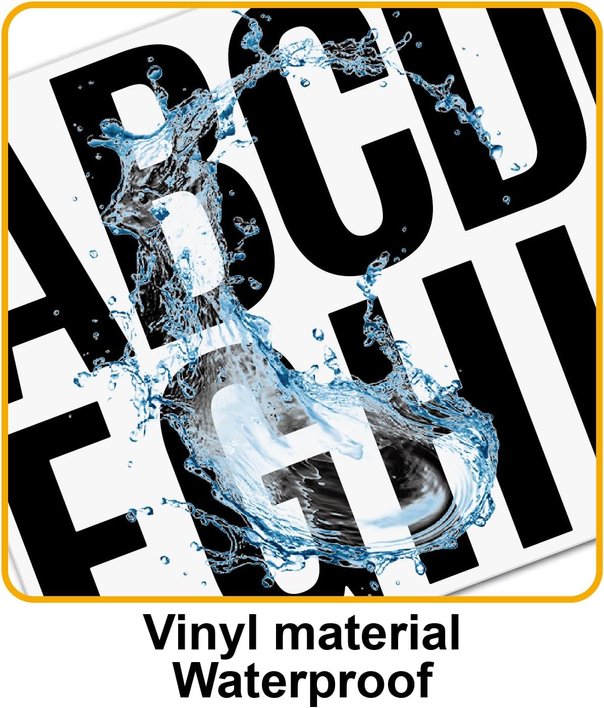 258 Pcs Waterproof 4-Inch Self-Adhesive Vinyl Stickers - Black Alphabet & Numbers for Mailboxes, Signs, Windows, Doors, Vehicles, Home, Business, and Lockers