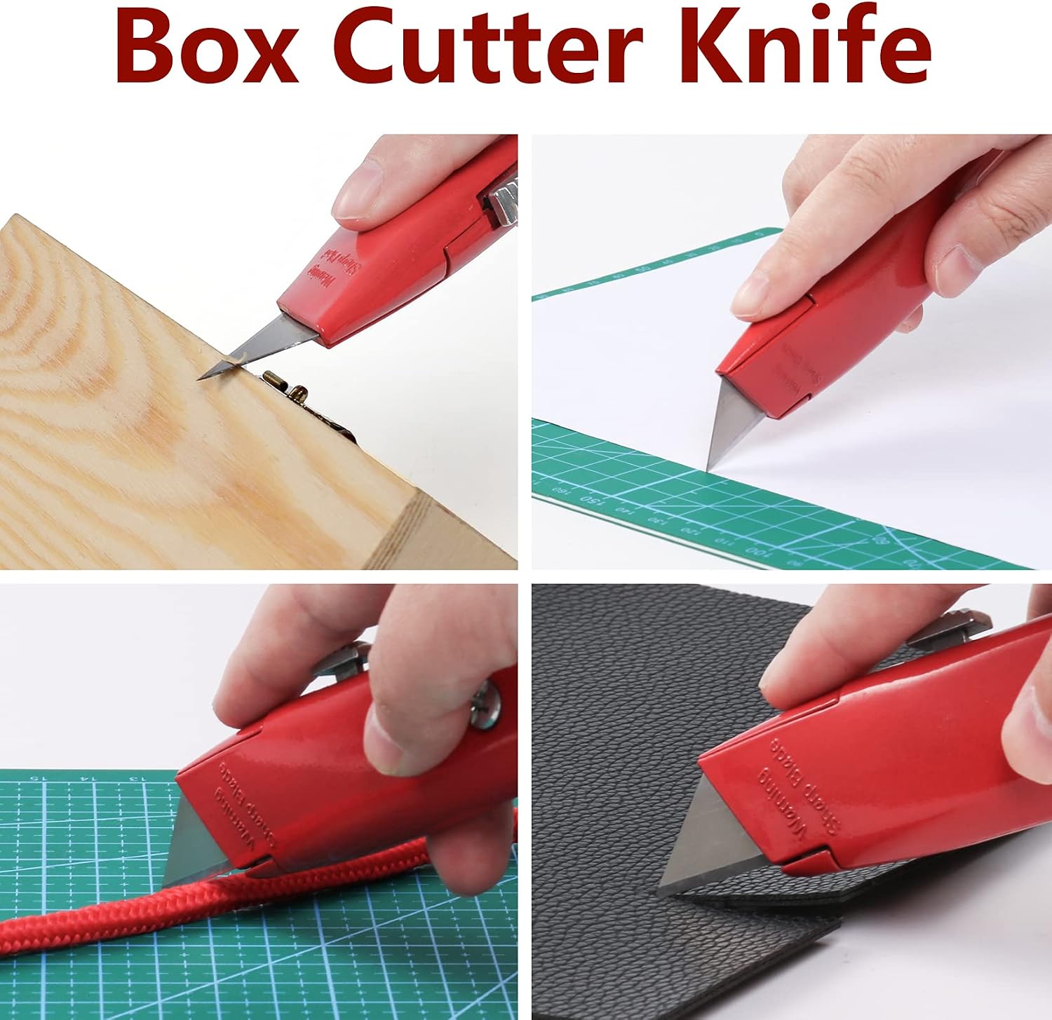 DIYSELF 2 Pack Utility Knife Box Cutter Retractable PVC Pipe Cutter