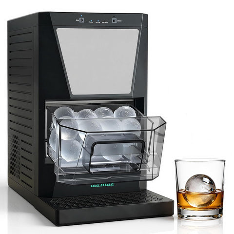 2" Clear Ice Ball Maker for Whiskey, iceBlue Self-Cleaning Ice Sphere Maker
