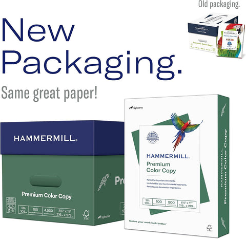 Hammermill Printer Paper, Premium Color 28 lb Copy Paper, 19 x 13-3 Ream (1,500 Sheets) - 100 Bright, Made in the USA, 106126C