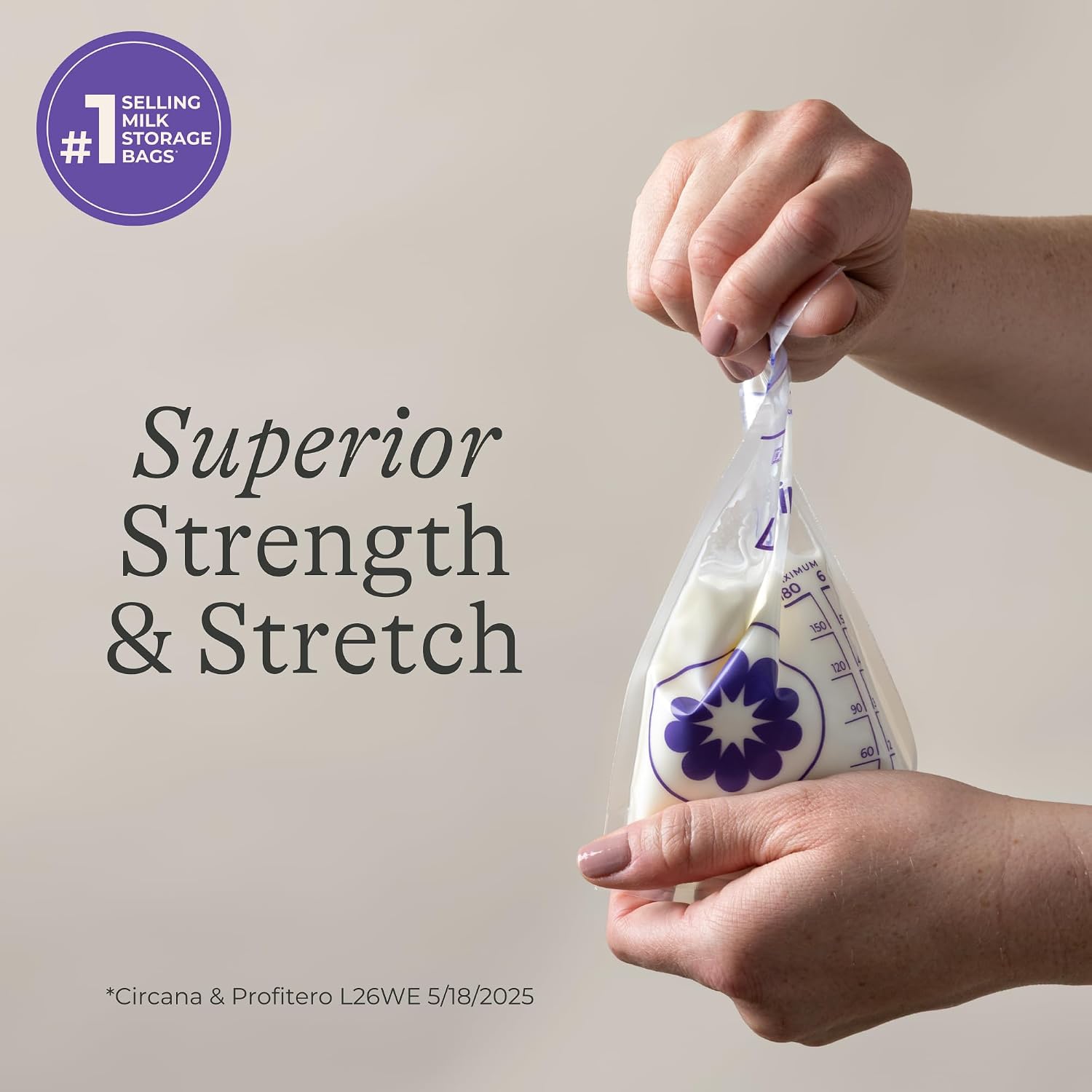 Lansinoh Breastmilk Storage Bags, 6 Ounce, 100 Count