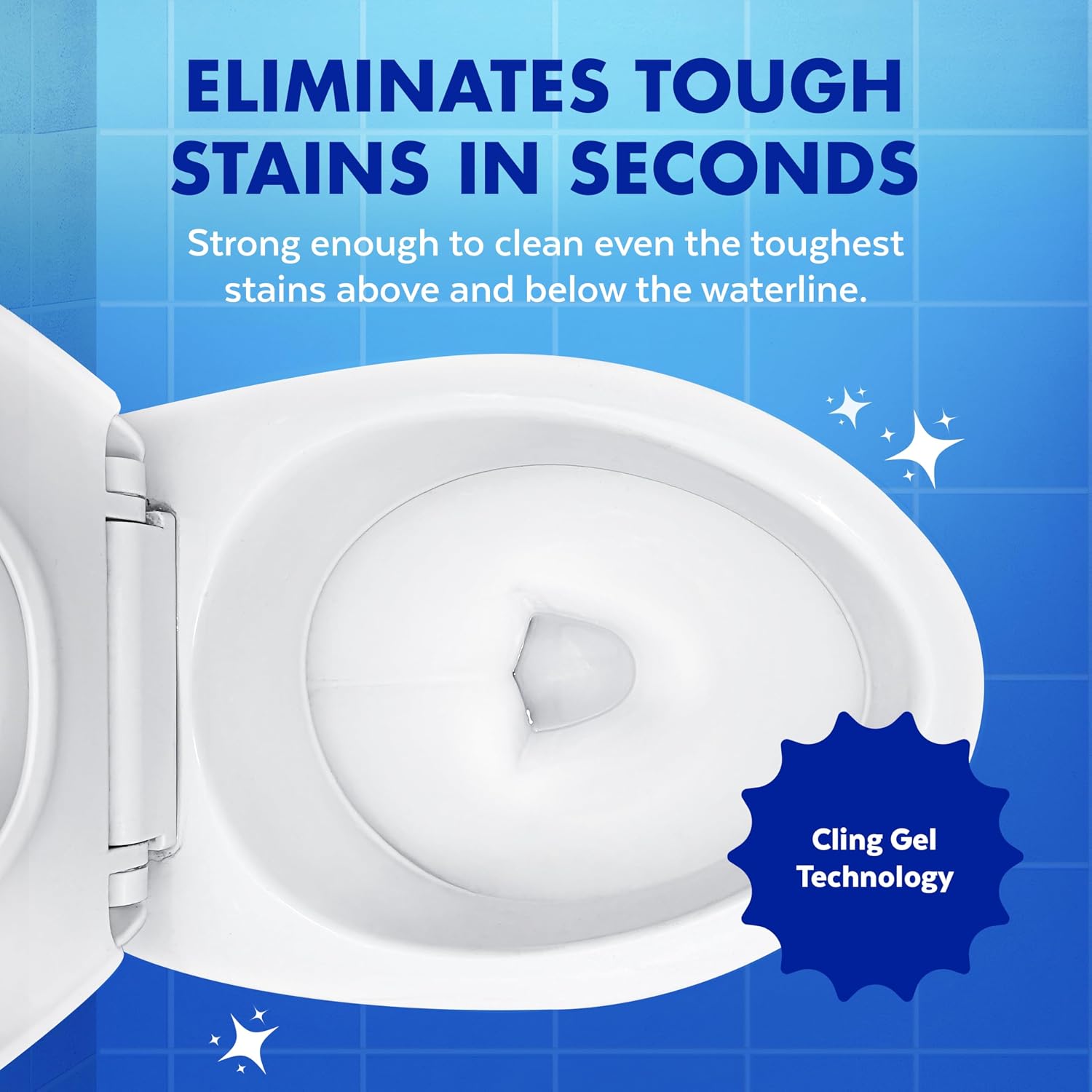 Lysol Toilet Bowl Cleaner Clinging Gel, Power, 24 oz, 2 Pack