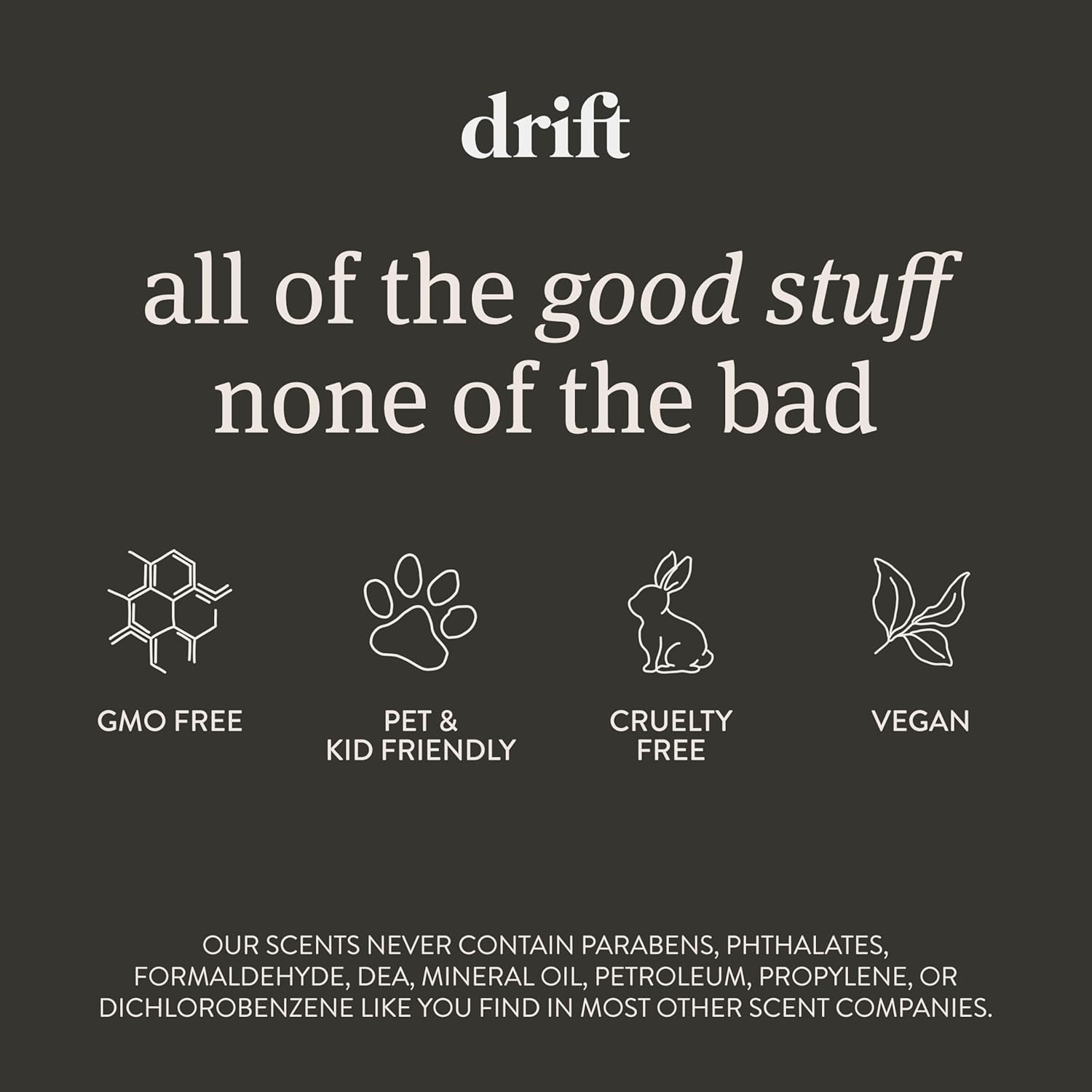 Drift Car Air Freshener - The Original Wood Air Freshener - Car Odor Eliminator - Long Lasting Scent - Metal Clip - Essential Oils - Clean Ingredients - Variety 3 Pack Refill - NO CLIP INCLUDED