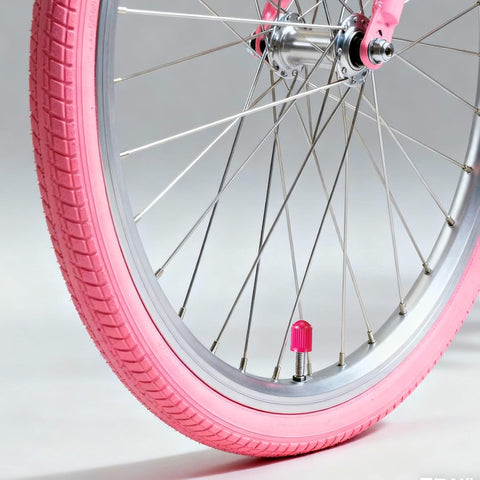 Outus 20 Pcs Tire Valve Stem Caps Car Tire Caps Plastic Universal Valve Stem Covers for Bike Bicycle Cars SUV Trucks Motorcycles (Pink)