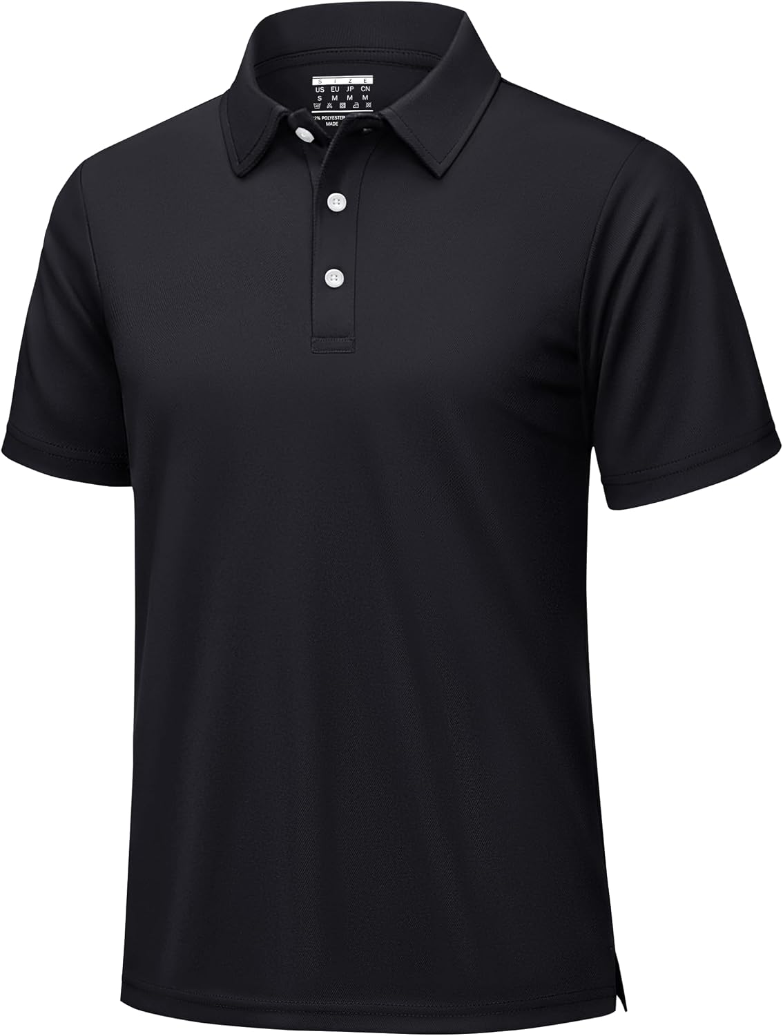 KEFITEVD Mens Short Sleeve Golf Polo Dry Fit Performance Shirt