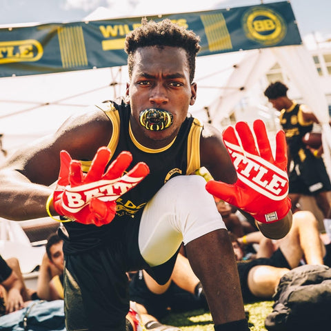 Battle Sports Double Threat Wide Receiver Gloves