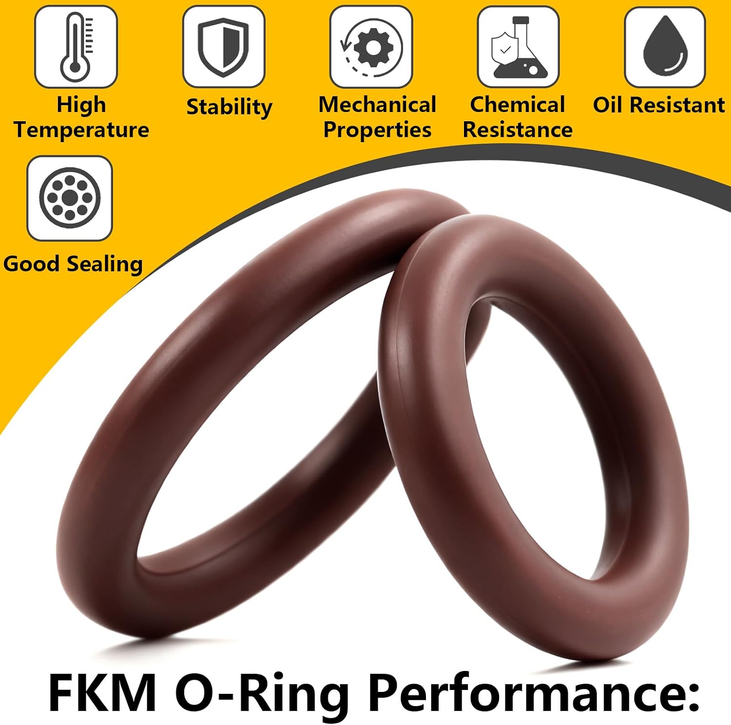 30 Pcs Viton Pressure Washer O-Rings for 1/4" & 3/8" Quick Connect