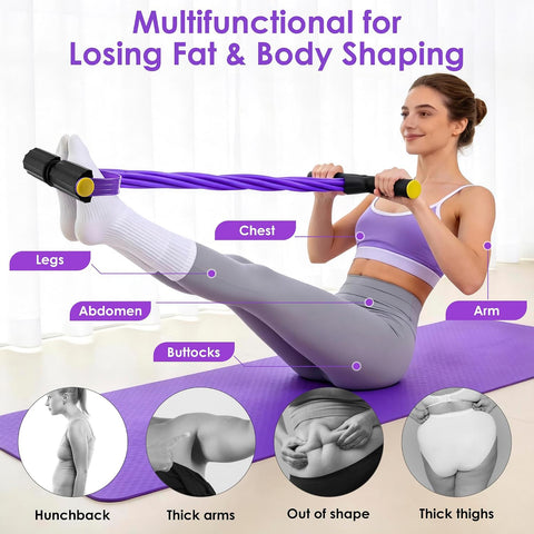Pedal Resistance Band with Handle， Foot Pedal Resistance Band for Women，Multifunction Exercise Bands for Home Gym Full Body & Working Out