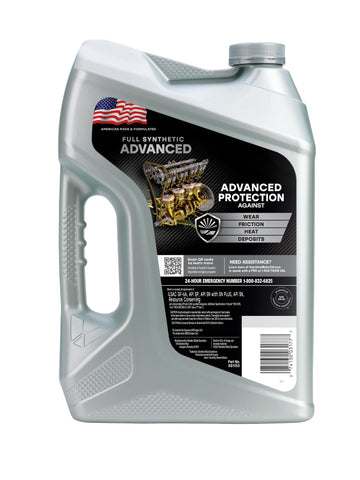 Valvoline Advanced Full Synthetic SAE 0W-20 Motor Oil 5 QT