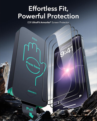 ESR 3 Pack for iPhone 17e/16e/14/13/13 Pro Screen Protector, Armorite