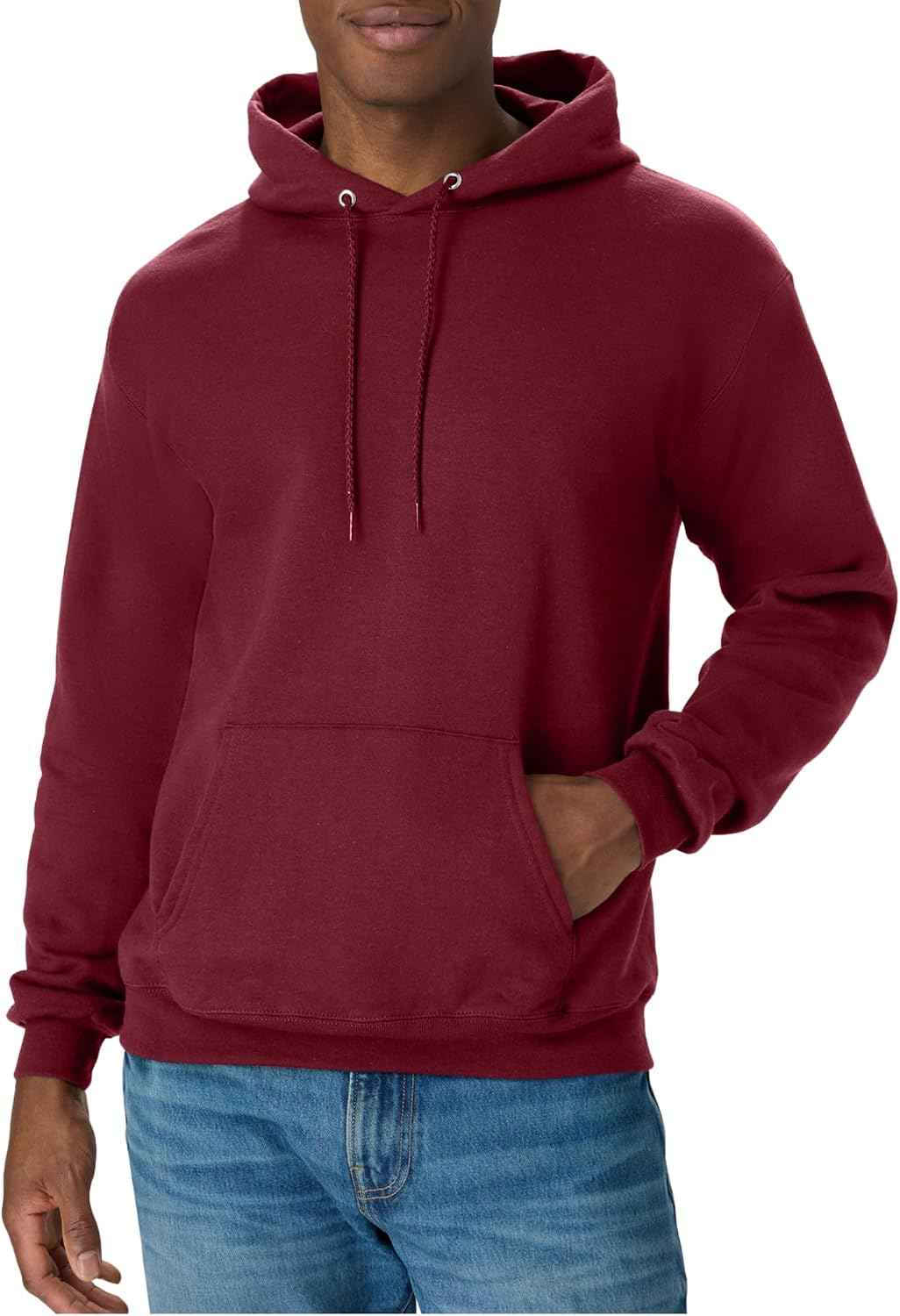 Hanes Men's Hoodie - EcoSmart Fleece Hooded Sweatshirt for Men & Women - Midweight Fleece - Big & Tall Available