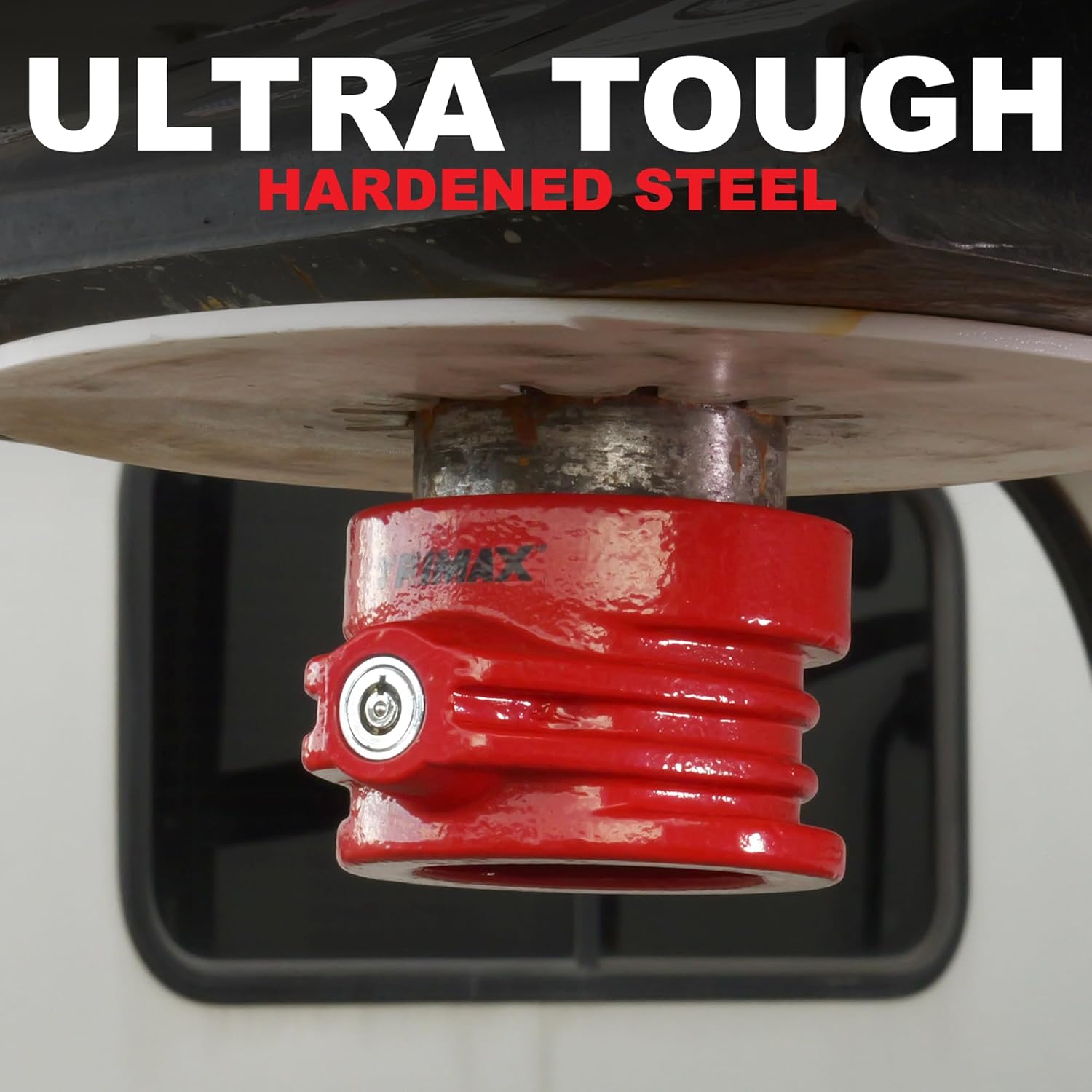 TRIMAX TFW80HD 5th Wheel King Pin Lock, Red