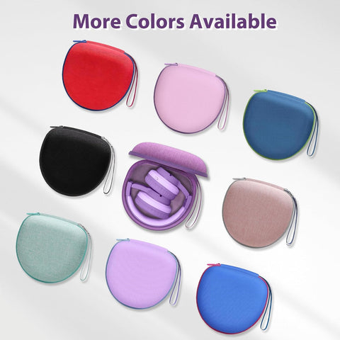 Kids Headphones Case for JoySpark/iClever Etc Headphone,Purple,Case Only