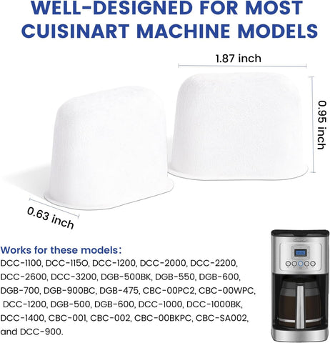 Possiave 24-Pack Water Filters for Cuisinart Coffee Maker