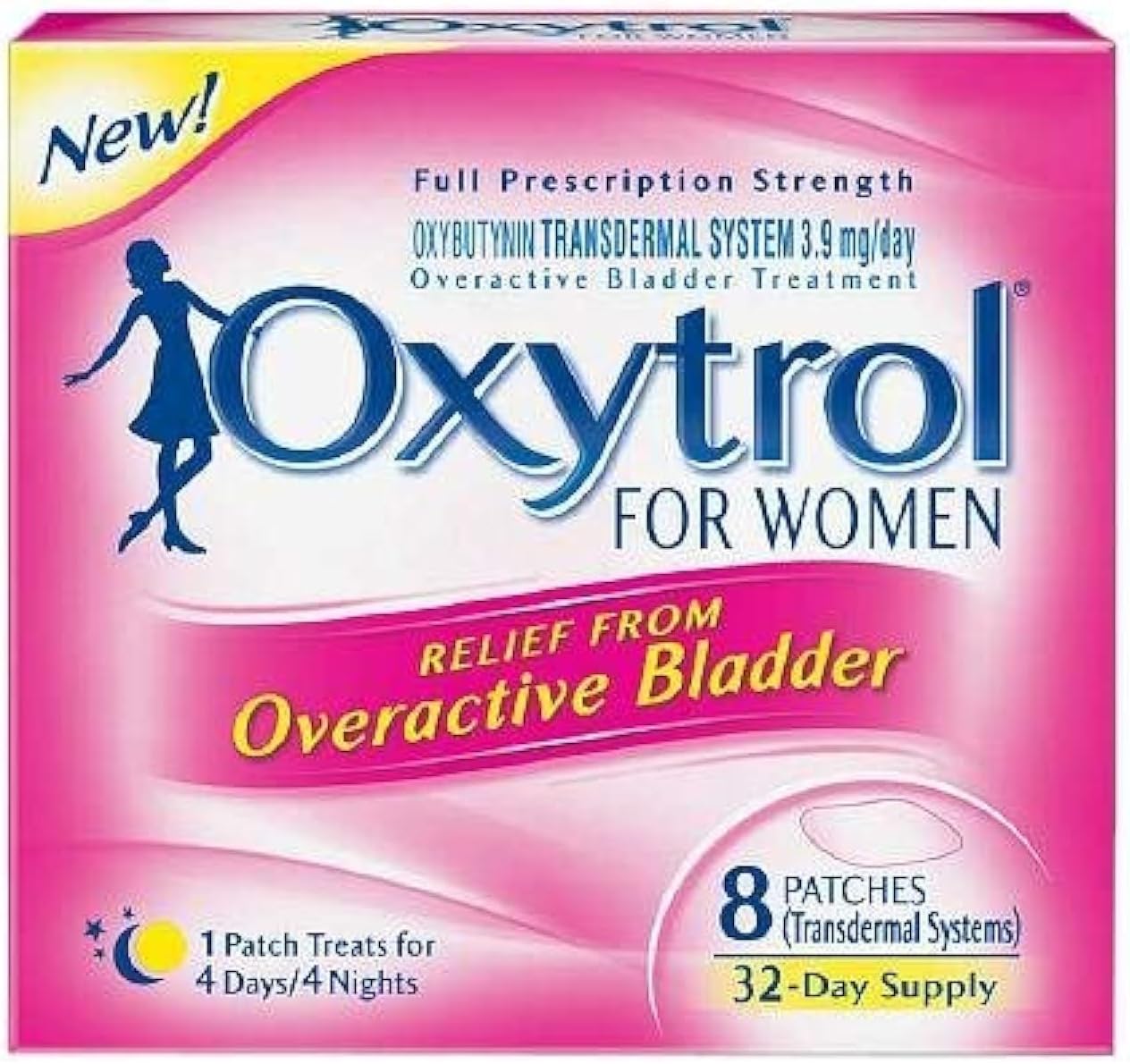 Oxytrol for Women Overactive Bladder Transdermal Patch, 8 Count (Pack of 3)