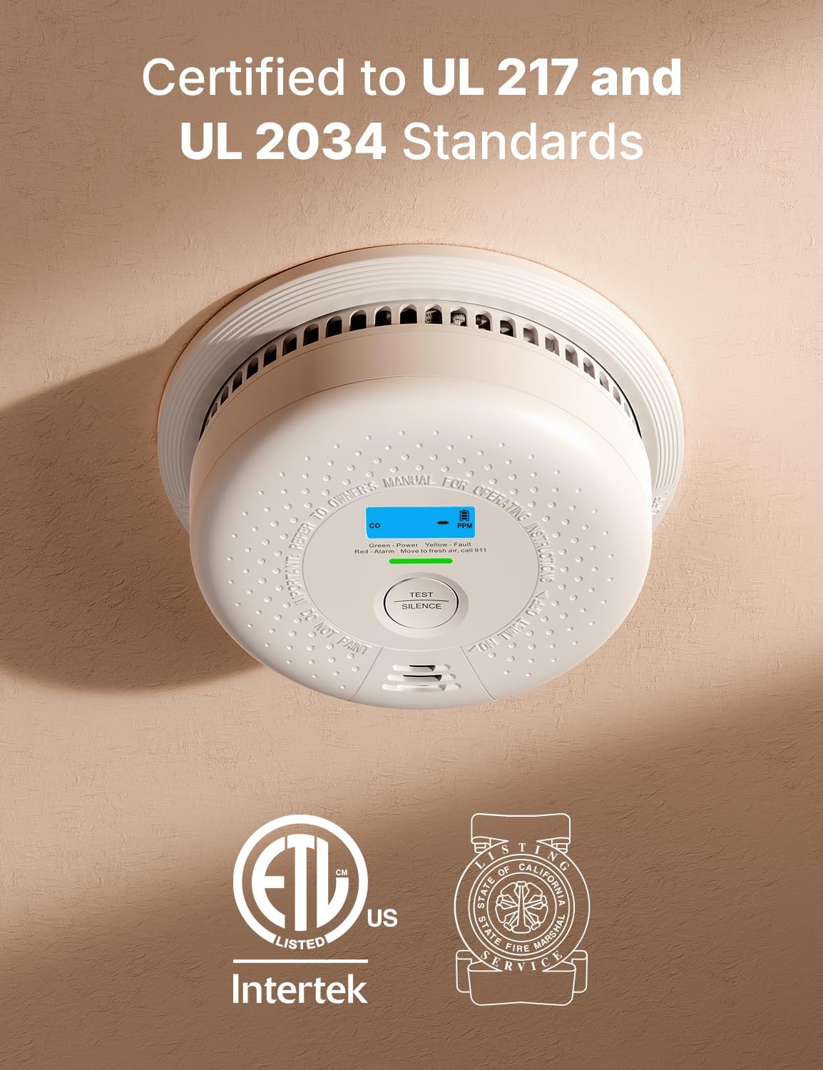 X-Sense Smoke Detector and Carbon Monoxide Detector, SC01, 1-Pack