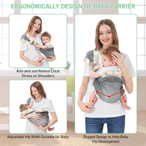 Adjustable One Shoulder Baby Carrier Portable Baby Carrier Sling