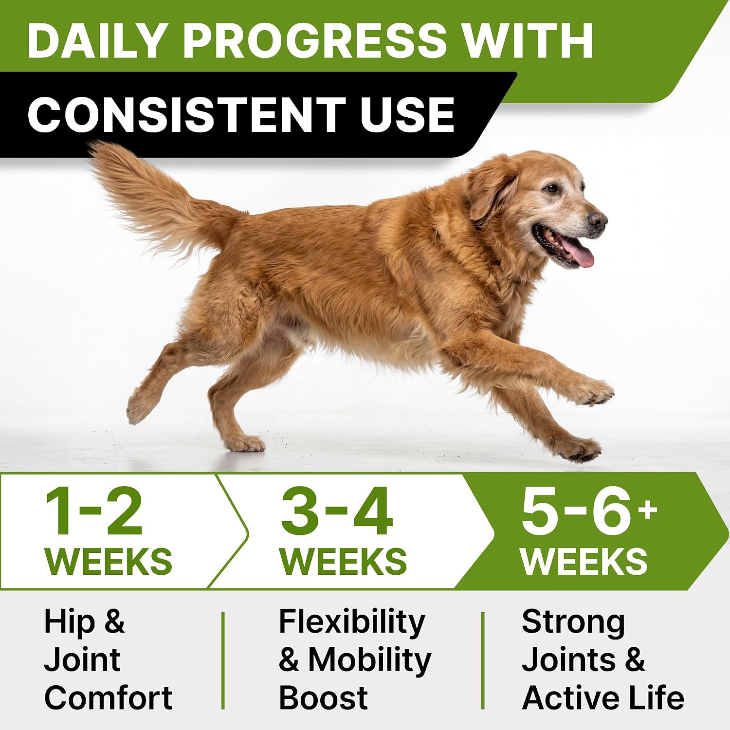 Advanced Glucosamine for Dogs, Chondroitin & MSM Hip Joint Supplement Chews