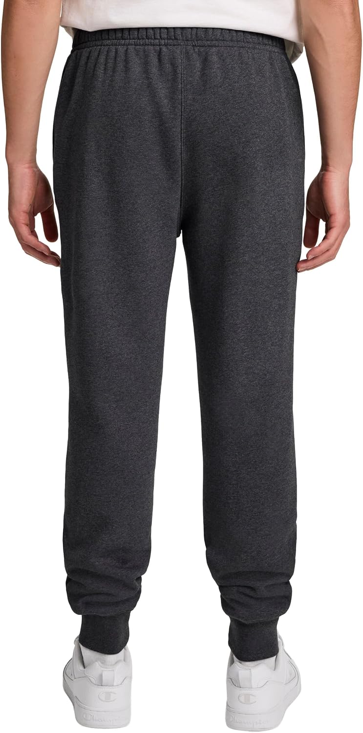 Champion Men's Graphic Fleece Joggers Sweatpants, Standard Fit, Midweight Fleece, Classic Script Logo